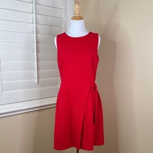 LOFT Red Sleeveless Mini Dress